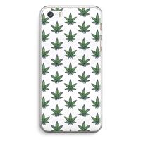 CaseCompany Weed: iPhone 5 / 5S / SE Transparant Hoesje