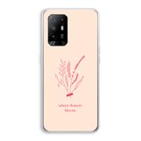 CaseCompany Where flowers bloom: Oppo A94 5G Transparant Hoesje
