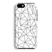 CaseCompany Geometrische lijnen zwart: iPhone 7 Tough Case