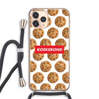 CaseCompany Koekerond: iPhone 11 Pro Max Transparant Hoesje met koord