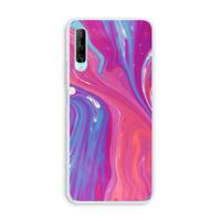 CaseCompany Paarse stroom: Huawei P Smart Pro Transparant Hoesje