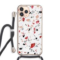 CaseCompany Terrazzo N°12: iPhone 11 Pro Max Transparant Hoesje met koord