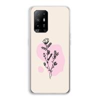 CaseCompany Roses are red: Oppo A94 5G Transparant Hoesje