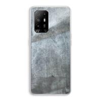 CaseCompany Grey Stone: Oppo A94 5G Transparant Hoesje