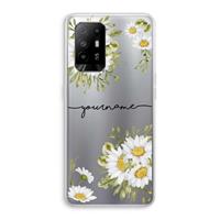 CaseCompany Daisies: Oppo A94 5G Transparant Hoesje