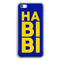 CaseCompany Habibi Blue: iPhone 5 / 5S / SE Transparant Hoesje