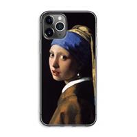 CaseCompany The Pearl Earring: iPhone 11 Pro Max Transparant Hoesje