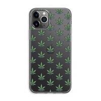 CaseCompany Weed: iPhone 11 Pro Max Transparant Hoesje