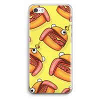 CaseCompany Hamburger: iPhone 5 / 5S / SE Transparant Hoesje