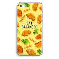 CaseCompany Eat Balanced: iPhone 5 / 5S / SE Transparant Hoesje