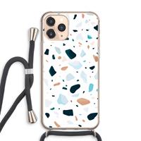 CaseCompany Terrazzo N°13: iPhone 11 Pro Max Transparant Hoesje met koord