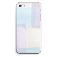 CaseCompany Square pastel: iPhone 5 / 5S / SE Transparant Hoesje
