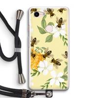 CaseCompany No flowers without bees: Pixel 3 Transparant Hoesje met koord