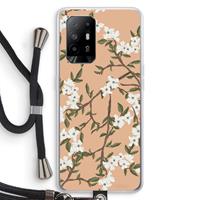 CaseCompany Blossoming spring: Oppo A94 5G Transparant Hoesje met koord
