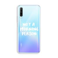 CaseCompany Morning person: Huawei P Smart Pro Transparant Hoesje