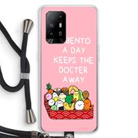 CaseCompany Bento a day: Oppo A94 5G Transparant Hoesje met koord