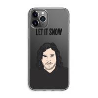 CaseCompany Let It Snow: iPhone 11 Pro Max Transparant Hoesje
