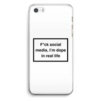 CaseCompany I'm dope: iPhone 5 / 5S / SE Transparant Hoesje