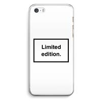 CaseCompany Limited edition: iPhone 5 / 5S / SE Transparant Hoesje