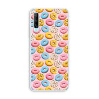 CaseCompany Pink donuts: Huawei P Smart Pro Transparant Hoesje