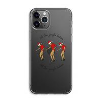 CaseCompany Jingle Ladies: iPhone 11 Pro Max Transparant Hoesje