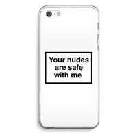 CaseCompany Safe with me: iPhone 5 / 5S / SE Transparant Hoesje