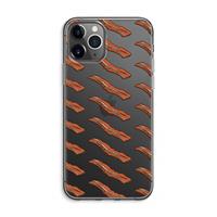 CaseCompany Bacon to my eggs #2: iPhone 11 Pro Max Transparant Hoesje