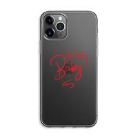 CaseCompany Not Your Baby: iPhone 11 Pro Max Transparant Hoesje
