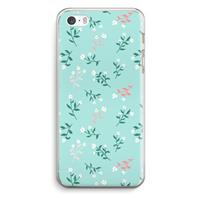 CaseCompany Small white flowers: iPhone 5 / 5S / SE Transparant Hoesje