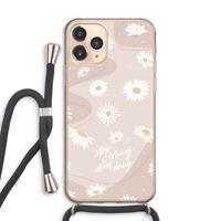 CaseCompany Daydreaming becomes reality: iPhone 11 Pro Max Transparant Hoesje met koord