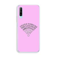 CaseCompany Home Is Where The Wifi Is: Huawei P Smart Pro Transparant Hoesje