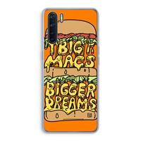 CaseCompany Big Macs Bigger Dreams: Oppo A91 Transparant Hoesje