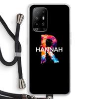 CaseCompany Abstract Spectrum: Oppo A94 5G Transparant Hoesje met koord