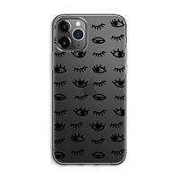 CaseCompany Eye pattern #2: iPhone 11 Pro Max Transparant Hoesje