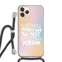 CaseCompany The prettiest: iPhone 11 Pro Max Transparant Hoesje met koord