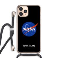 CaseCompany NASA: iPhone 11 Pro Max Transparant Hoesje met koord