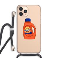 CaseCompany Ultra Sensitive: iPhone 11 Pro Max Transparant Hoesje met koord