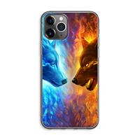 CaseCompany Fire & Ice: iPhone 11 Pro Max Transparant Hoesje