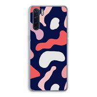 CaseCompany Memphis Shapes Pink: Oppo A91 Transparant Hoesje