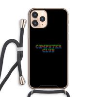 CaseCompany Retro: iPhone 11 Pro Max Transparant Hoesje met koord