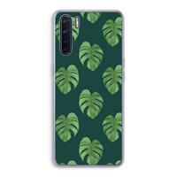 CaseCompany Monstera leaves: Oppo A91 Transparant Hoesje