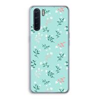 CaseCompany Small white flowers: Oppo A91 Transparant Hoesje