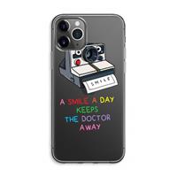 CaseCompany Smile: iPhone 11 Pro Max Transparant Hoesje