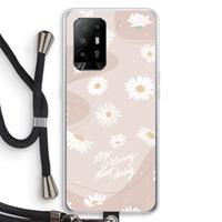 CaseCompany Daydreaming becomes reality: Oppo A94 5G Transparant Hoesje met koord