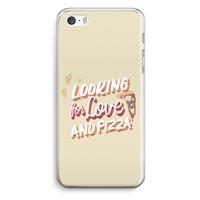 CaseCompany Pizza is the answer: iPhone 5 / 5S / SE Transparant Hoesje