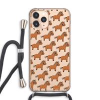 CaseCompany Pony: iPhone 11 Pro Max Transparant Hoesje met koord