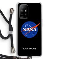 CaseCompany NASA: Oppo A94 5G Transparant Hoesje met koord