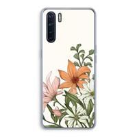 CaseCompany Floral bouquet: Oppo A91 Transparant Hoesje