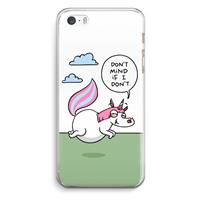 CaseCompany Unicorn: iPhone 5 / 5S / SE Transparant Hoesje