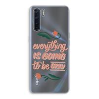 CaseCompany Optimistic flower girl: Oppo A91 Transparant Hoesje